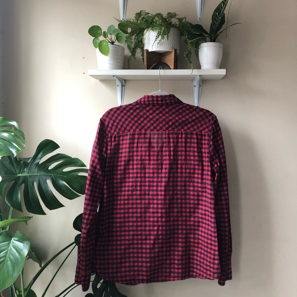 J. Crew Red and Blue Plaid Button Down - Picture 5 of 5